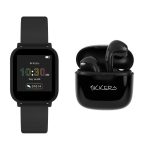 Tikkers Teen Black Silicone Strap Smartwatch & Earbuds Set TKS10-0002