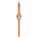 Tikkers WWF Zebra Orange Leather Strap TKWWF006