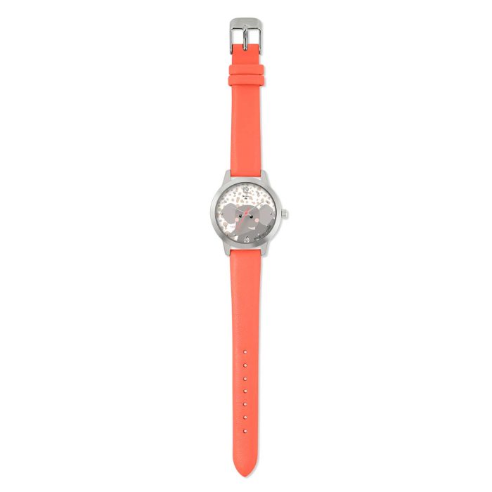 Tikkers WWF Elephant Orange Leather Strap TKWWF007