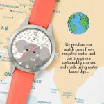 Tikkers WWF Elephant Orange Leather Strap TKWWF007