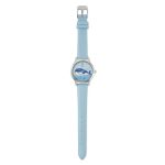 Tikkers WWF Blue Whale Light Blue Leather Strap TKWWF009