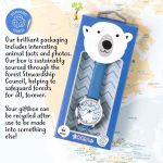 Tikkers WWF Polar Bear Blue Leather Strap TKWWF010