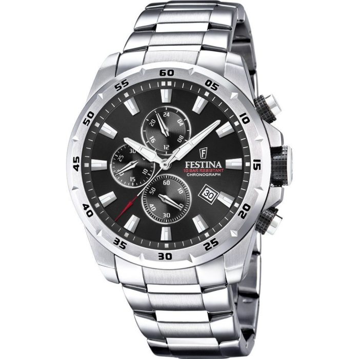 Festina Silver Stainless Steel Bracelet Chronograph F20463/4