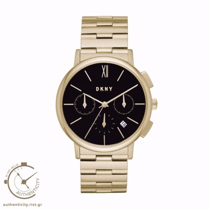 DKNY WILLOUGHBY GOLD STAINLESS STEEL BRACELET CHRONOGRAPH