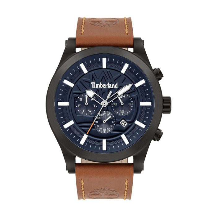 TIMBERLAND HARDWICK MULTIFUNCTION BROWN LEATHER STRAP