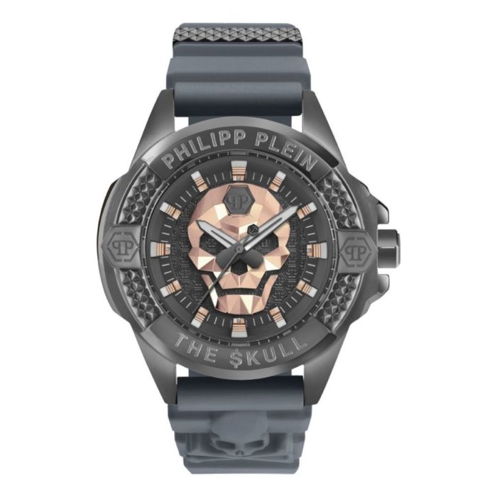 Philipp Plein The Skull Grey Rubber Strap PWAAA2324