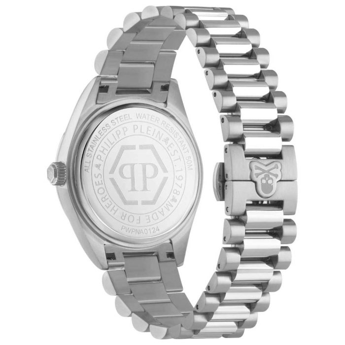 Philipp Plein Date Superlative Silver Stainless Steel Bracelet PWPNA0124