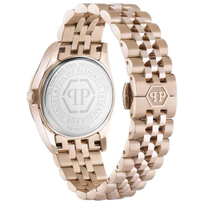 Philipp Plein Date Superlative Crystals Rose Gold Stainless Steel Bracelet PWYAA0623