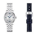 Tissot T-Classic Le Locle Diamonds 20th Anniversary Automatic Silver Stainless Steel Bracelet Gift Set T0062071103601