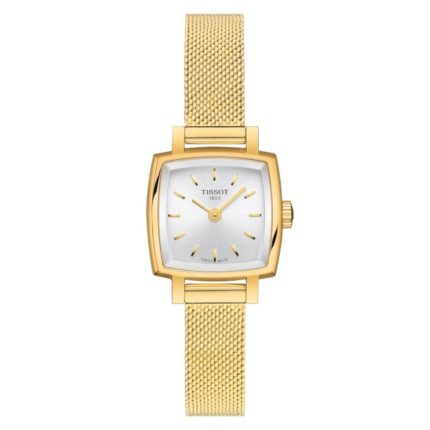 Tissot T-Lady Lovely Square Gold Stainless Steel Bracelet T0581093303100