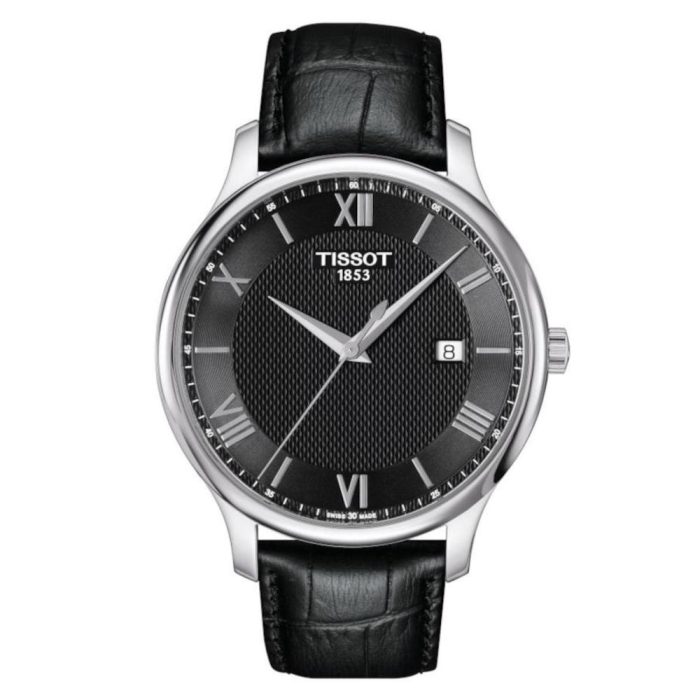 Tissot T-Classic Tradition Black Leather Strap T0636101605800