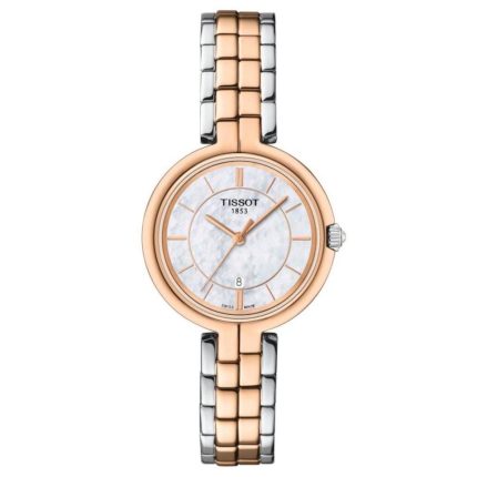 Tissot T-Lady Flamingo Two Tone Stainless Steel Bracelet T0942102211100