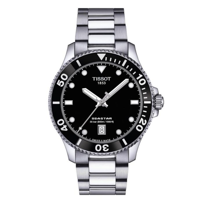 Tissot T-Sport Seastar 1000 Silver Stainless Steel Bracelet T1204101105100