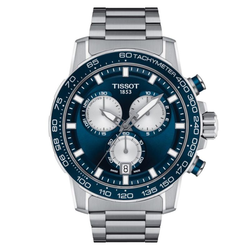 Tissot Supersport Chrono Silver Stainless Steel Bracelet Chronograph T1256171104100