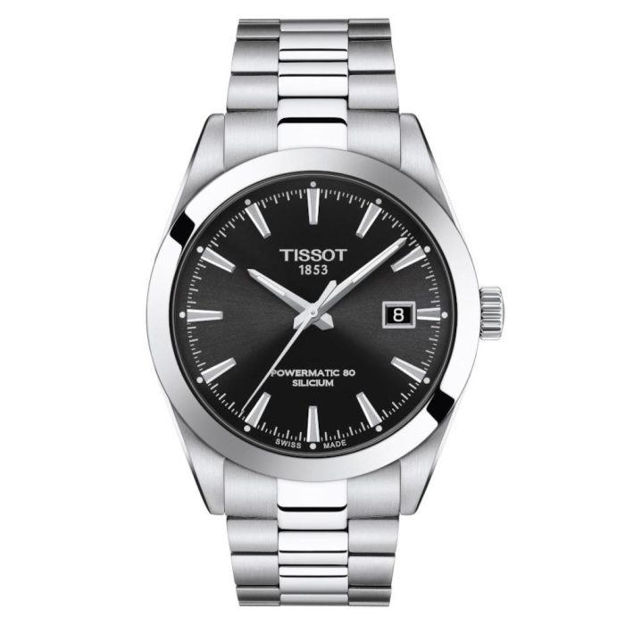 Tissot T-Classic Gentleman Powermatic 80 Automatic Silver Stainless Steel Bracelet T1274071105100