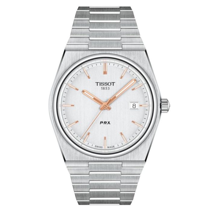 Tissot T-Classic PRX 40 Silver Stainless Steel Bracelet T1374101103100