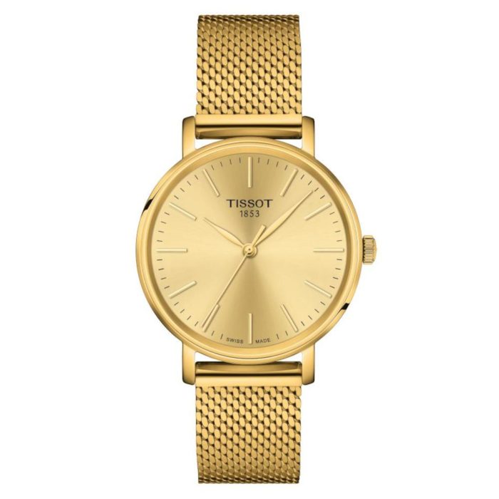 Tissot T-Classic Everytime Gold Stainless Steel Bracelet T1432103302100