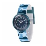 Tikkers Blue Camouflage Silicone Strap ATK1104