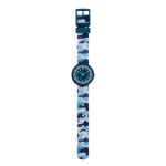 Tikkers Blue Camouflage Silicone Strap ATK1104