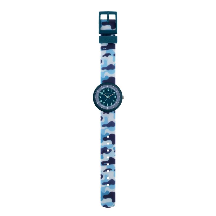 Tikkers Blue Camouflage Silicone Strap ATK1104