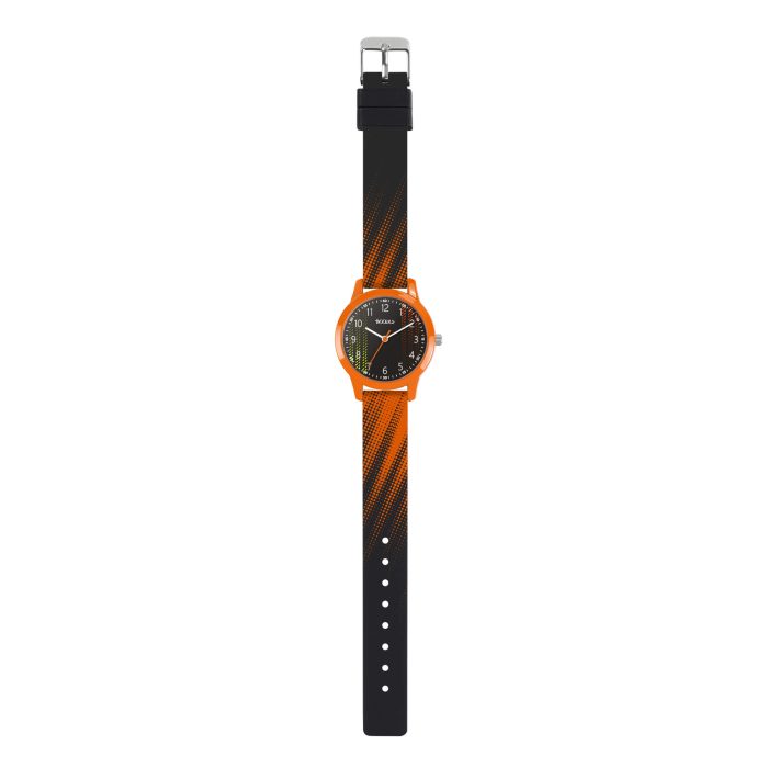 Tikkers Football Black & Orange Silicone Strap Gift Set ATK1108