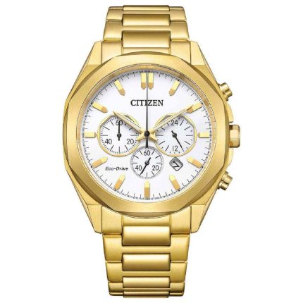 Citizen Eco-Drive Chronograph Gold Stainless Steel Bracelet CA4592-85A