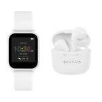 Tikkers Teen White Silicone Strap Smartwatch & Earbuds Set TKS10-0007