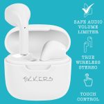 Tikkers Teen White Silicone Strap Smartwatch & Earbuds Set TKS10-0007