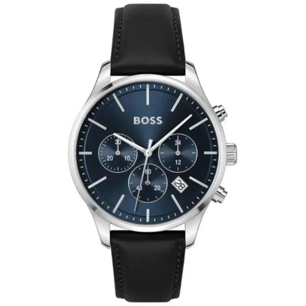 Boss Avery Black Leather Strap Chronograph 1514156