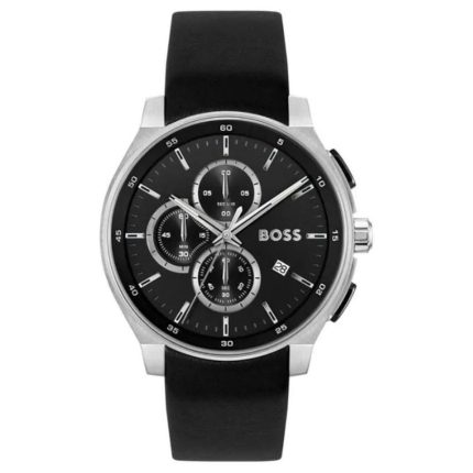 Boss Peak Black Leather Strap Chronograph 1514188