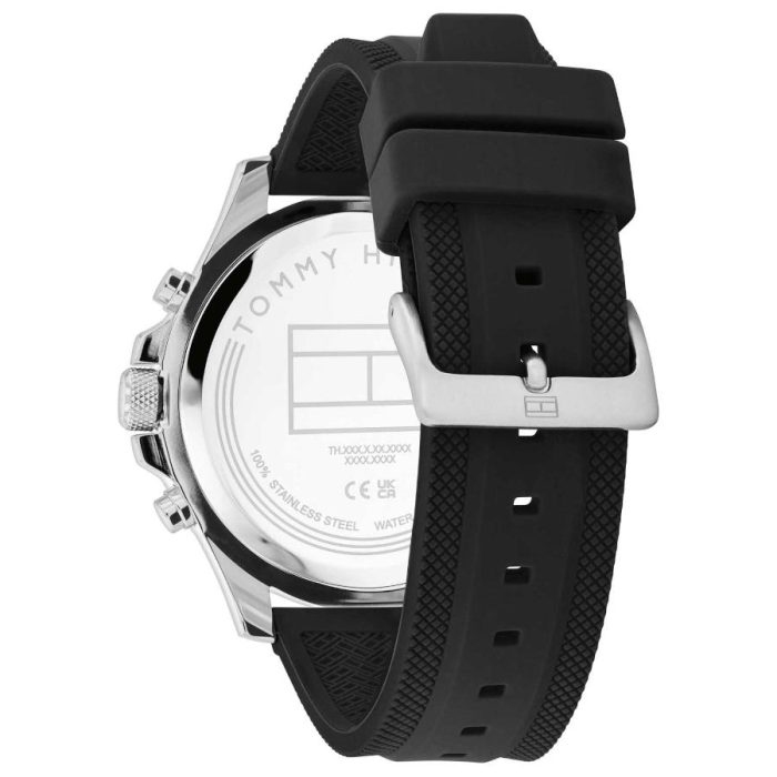 Tommy Hilfiger Bryan Black Rubber Strap 1792111