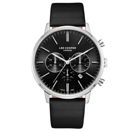 Lee Cooper Chronograph Black Leather Strap LC08043.351