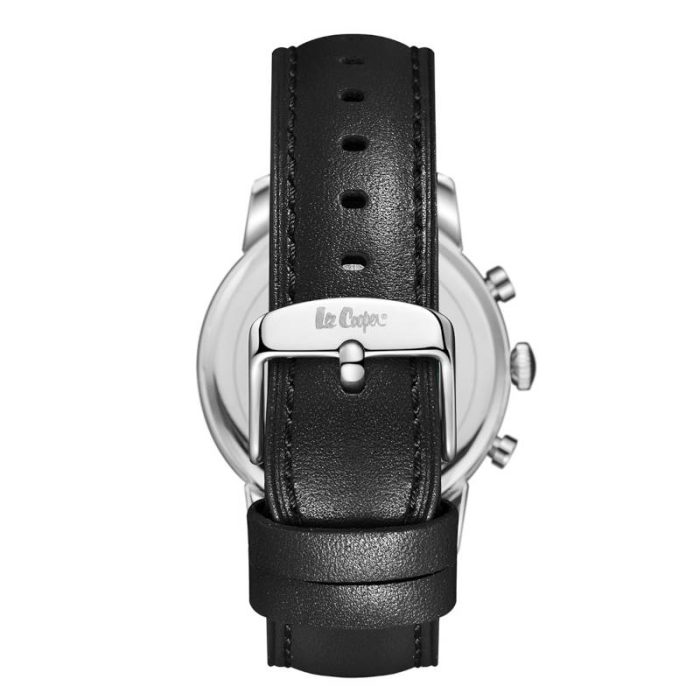 Lee Cooper Dual Time Black Leather Strap LC08085.351