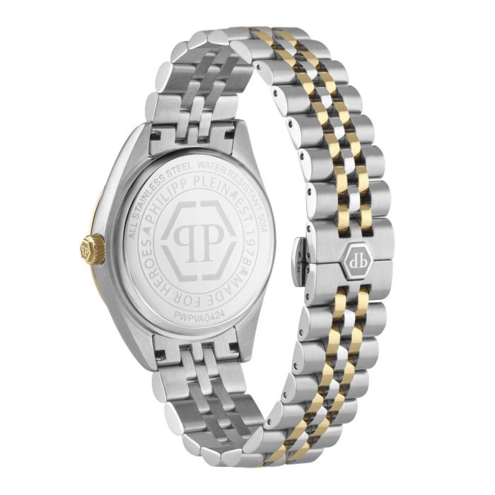 Philipp Plein Date Superlative Gent Two Tone Stainless Steel Bracelet PWPVA0424