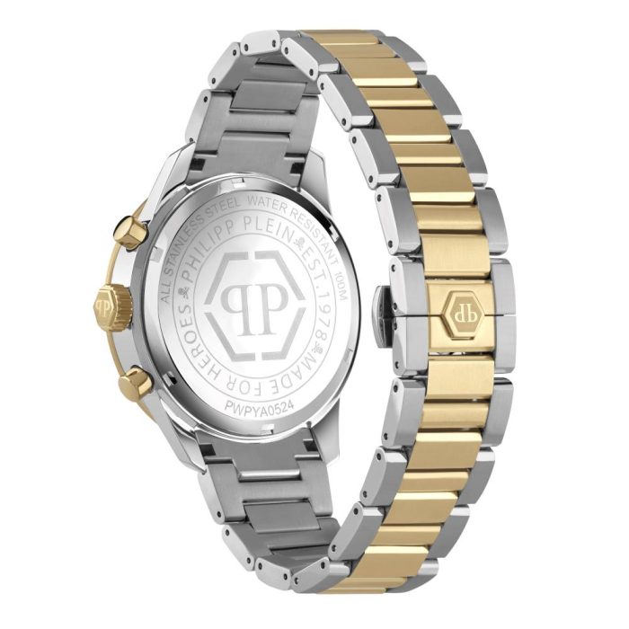 Philipp Plein The Pleinmeter Chronograph Two Tone Stainless Steel Bracelet PWPYA0524