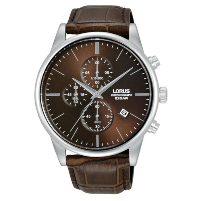 Lorus Urban Chronograph Brown Leather Strap RM369JX9