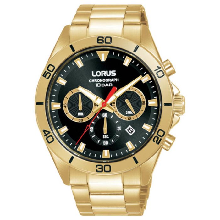 Lorus Sports Chronograph Gold Stainless Steel Bracelet RT340KX9