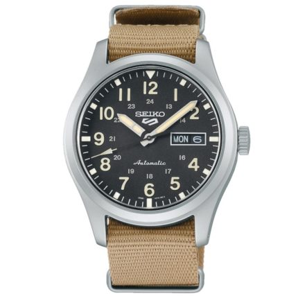 Seiko 5 Sports Automatic Khaki Synthetic Strap SRPG35K1J