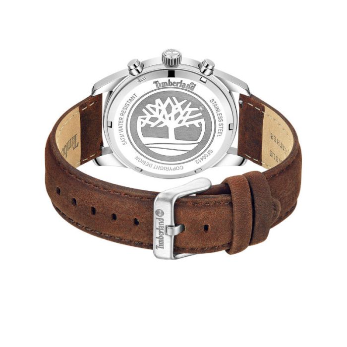 Timberland Northbridge Dual Time Brown Leather Strap TDWGF0041206