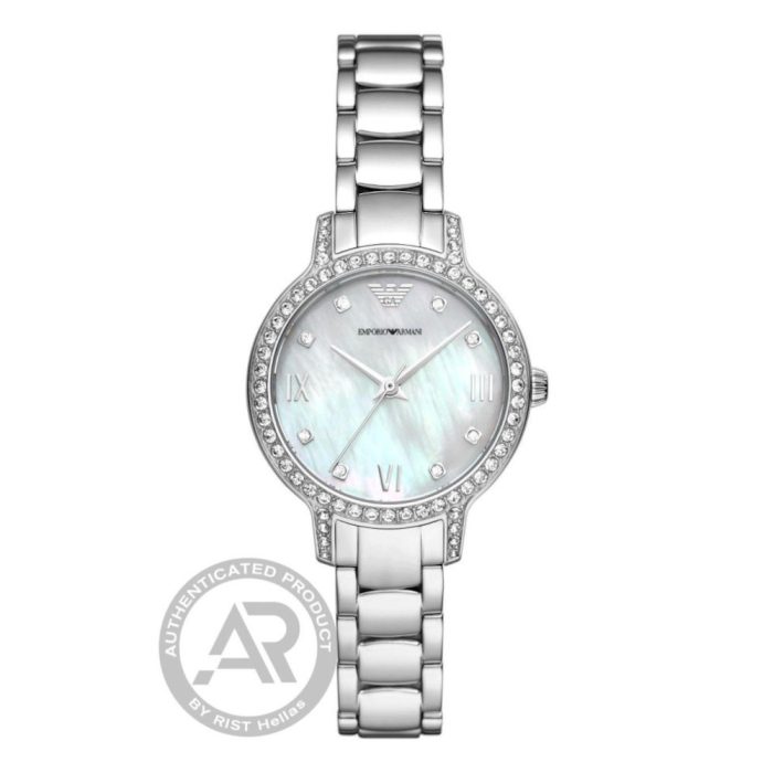 Emporio Armani Cleo Crystals Silver Stainless Steel Bracelet AR11484