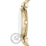 Emporio Armani Gianni T-Bar Crystals Gold Stainless Steel Bracelet AR11608