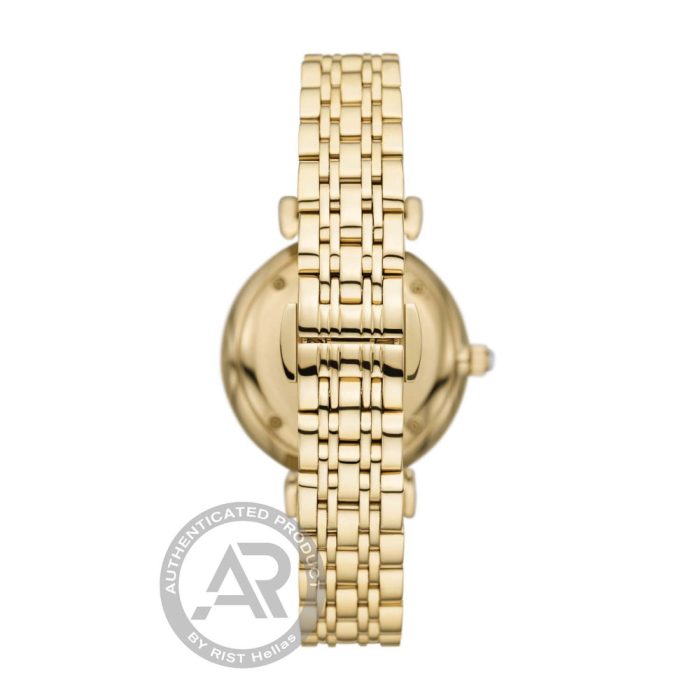 Emporio Armani Gianni T-Bar Crystals Gold Stainless Steel Bracelet AR11608