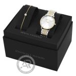 Armani Exchange Lola Two Tone Stainless Steel Bracelet Gift Set AX7156