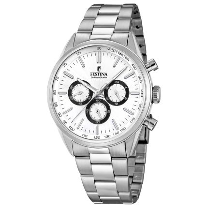 Festina Silver Stainless Steel Bracelet Chronograph F16820/Q