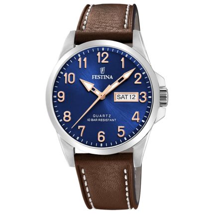 Festina Brown Leather Strap F20358/B