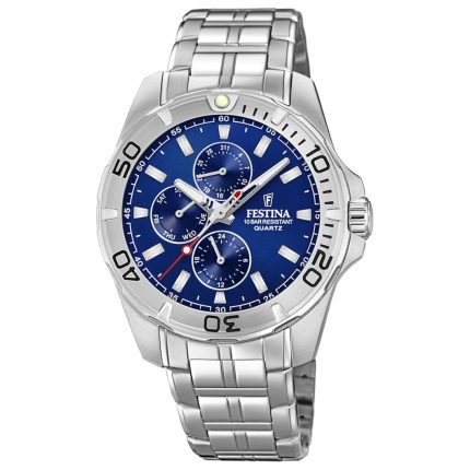 Festina Multifunction Silver Stainless Steel Bracelet F20445/2