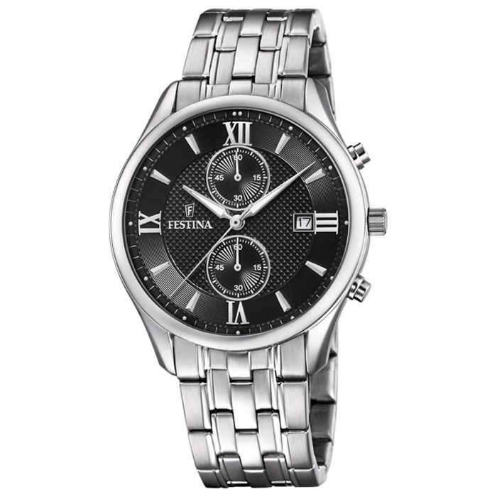 Festina Silver Stainless Steel Bracelet Chronograph F6854/8