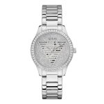 Guess Lady Idol Crystals Silver Stainless Steel Bracelet GW0605L1