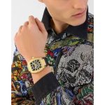 Philipp Plein The Hexagon Phantom Black Silicone Strap PWPUA0424