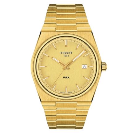 Tissot T-Classic PRX Gold Stainless Steel Bracelet T1374103302100